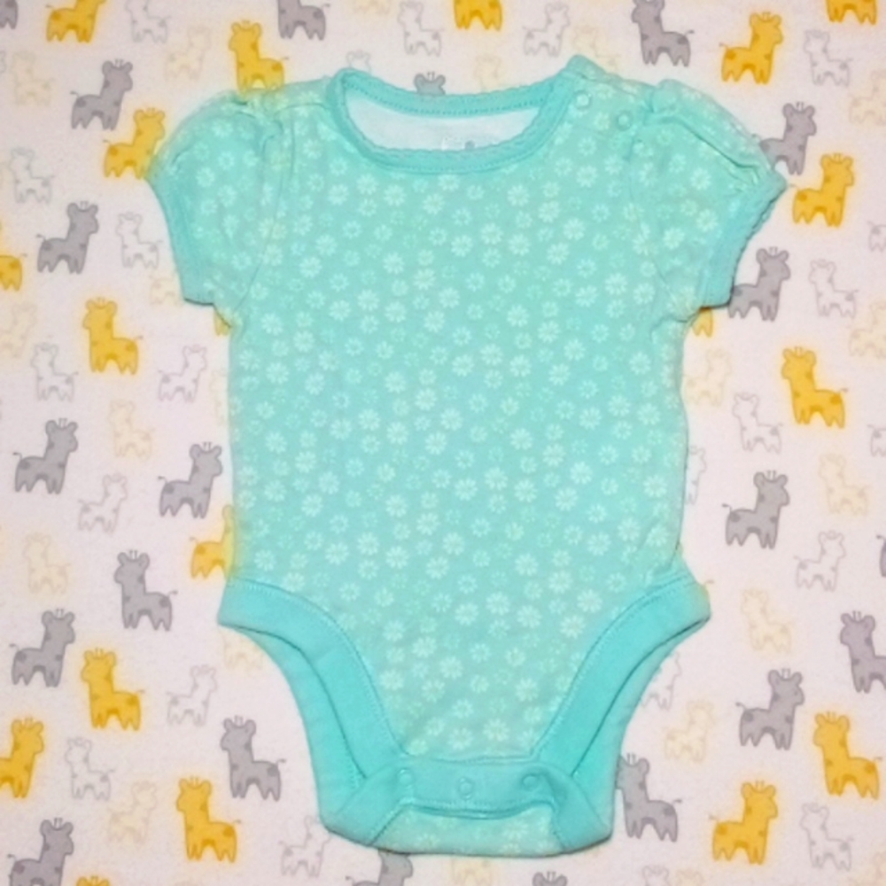 3/$15 EUC Old Navy Daisy Aqua Jumper